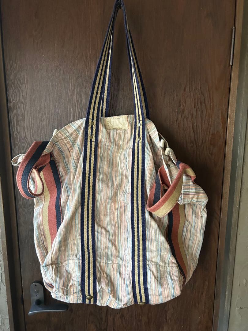 kapital/トートバッグ/キャピタル/ストライプトートバッグ/ビックトート