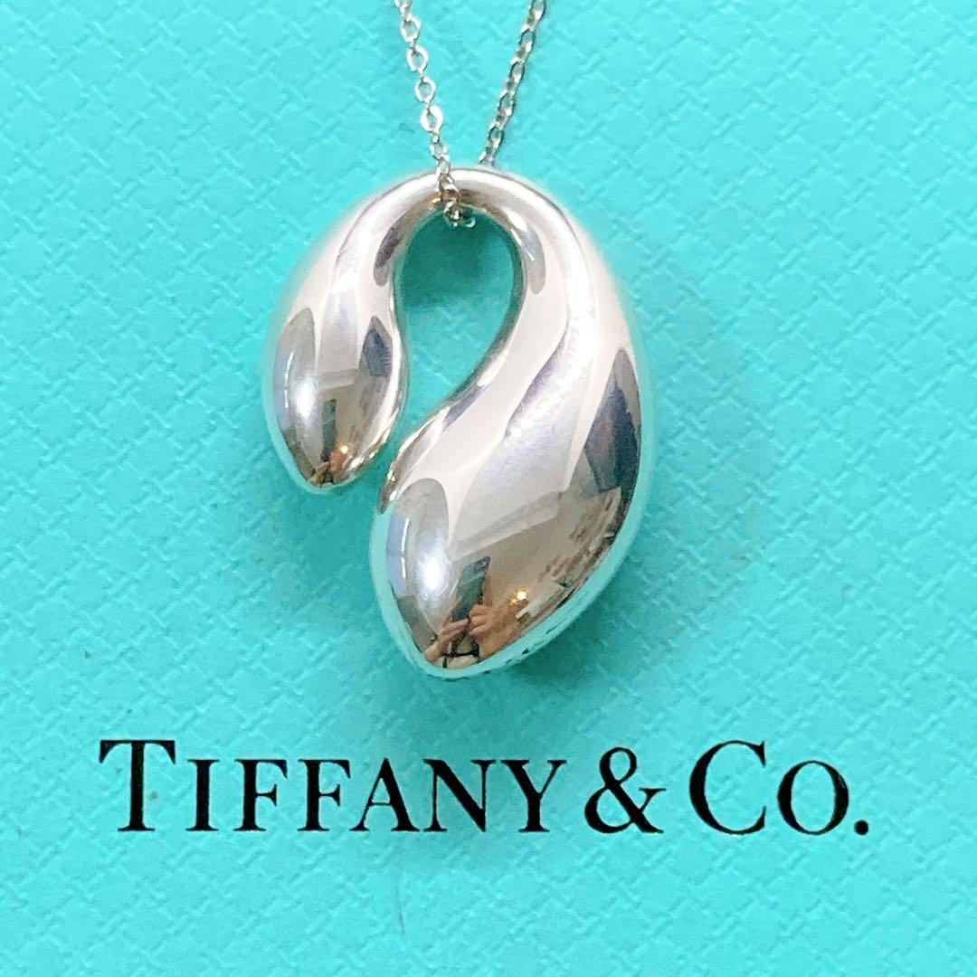 【美品】ティファニー ダブルティアドロップ ネックレス 925 シルバー 希少