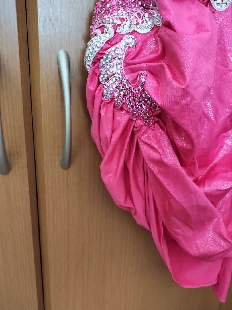ピンク ラテンドレス 社交ダンス