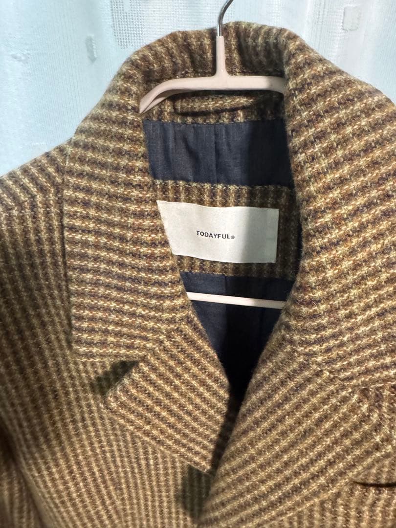 永野芽郁さん着用♡ Wool100% Check Jacket トゥデイフル