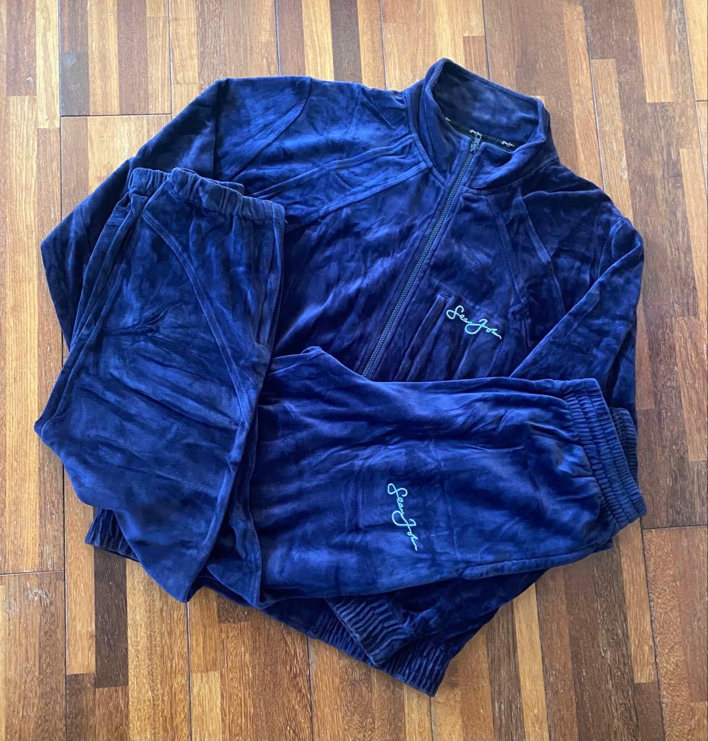 Sean John ベロア セットアップ L