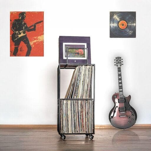 LP ビニールレコード収納スタンド [最大180枚のLPレコード]