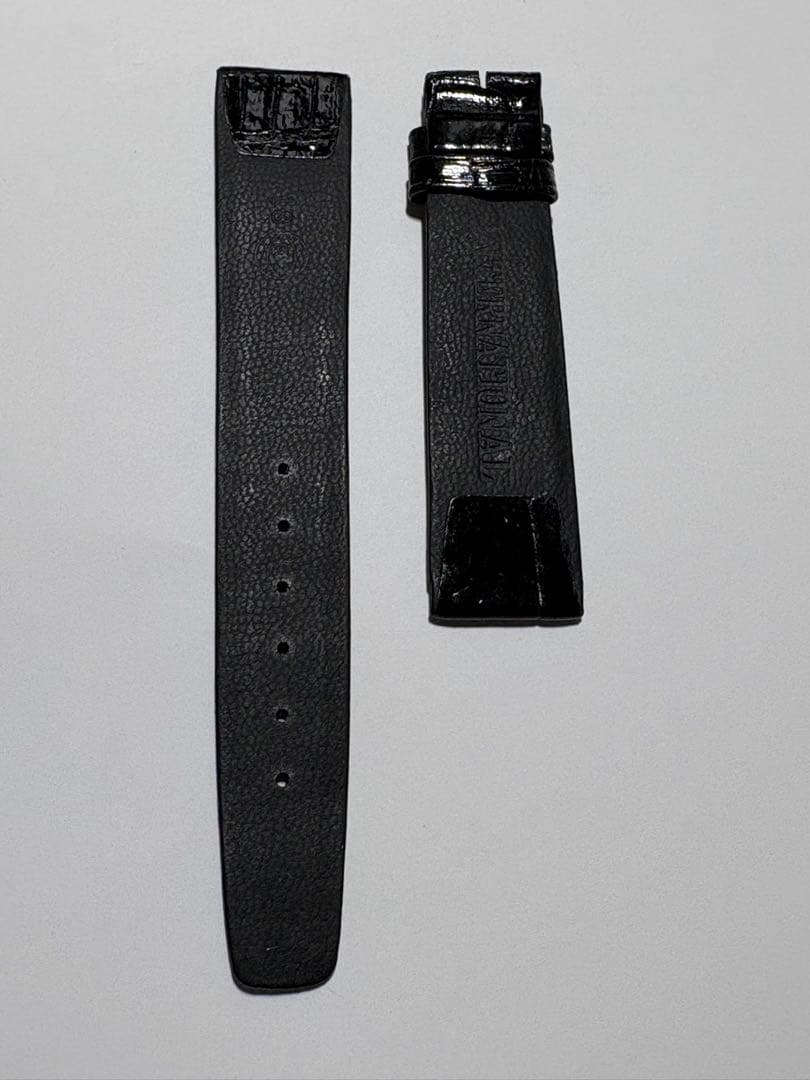 【未使用】IWC クロコ革ベルト18mm×16mm（シャイニー仕上げ）