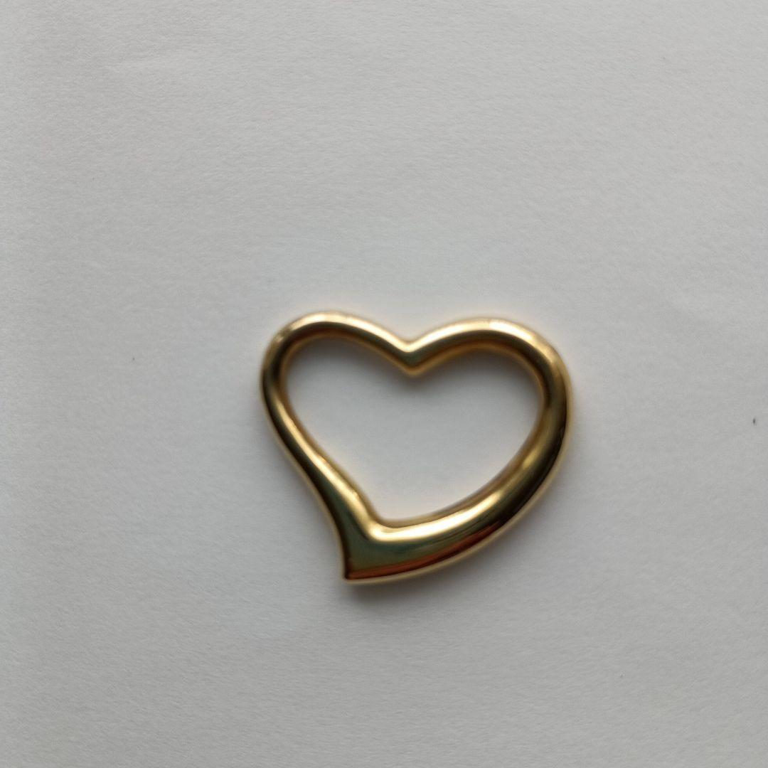 K18 オープンハートペンダントトップ