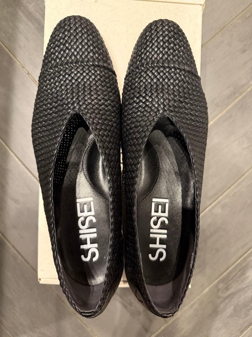 SHISEI メッシュローファー　MESH ROUND V PUMPS 38