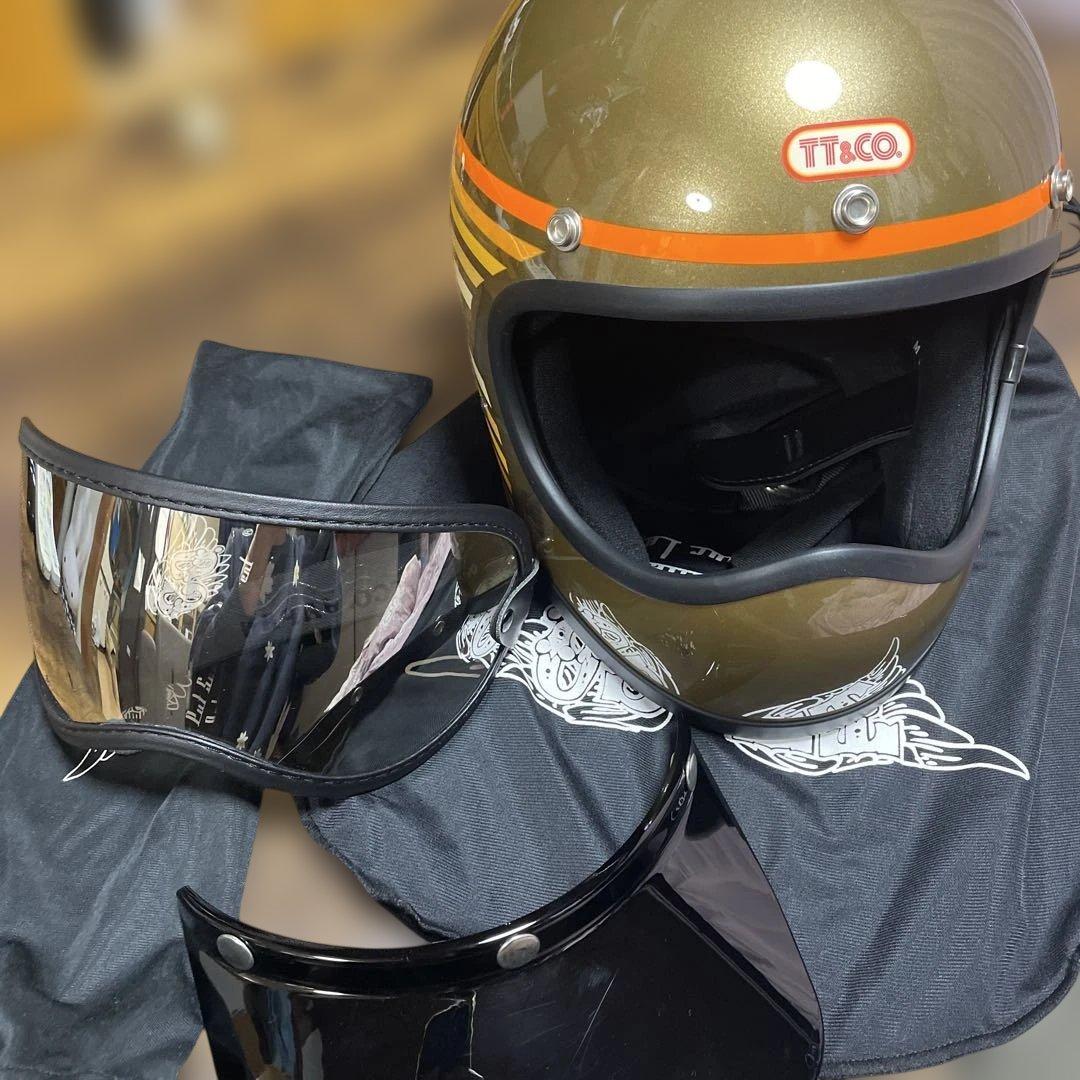 TT&CO. トゥカッターレインボー　専用バイザー　ゴーグル付き　小傷あり