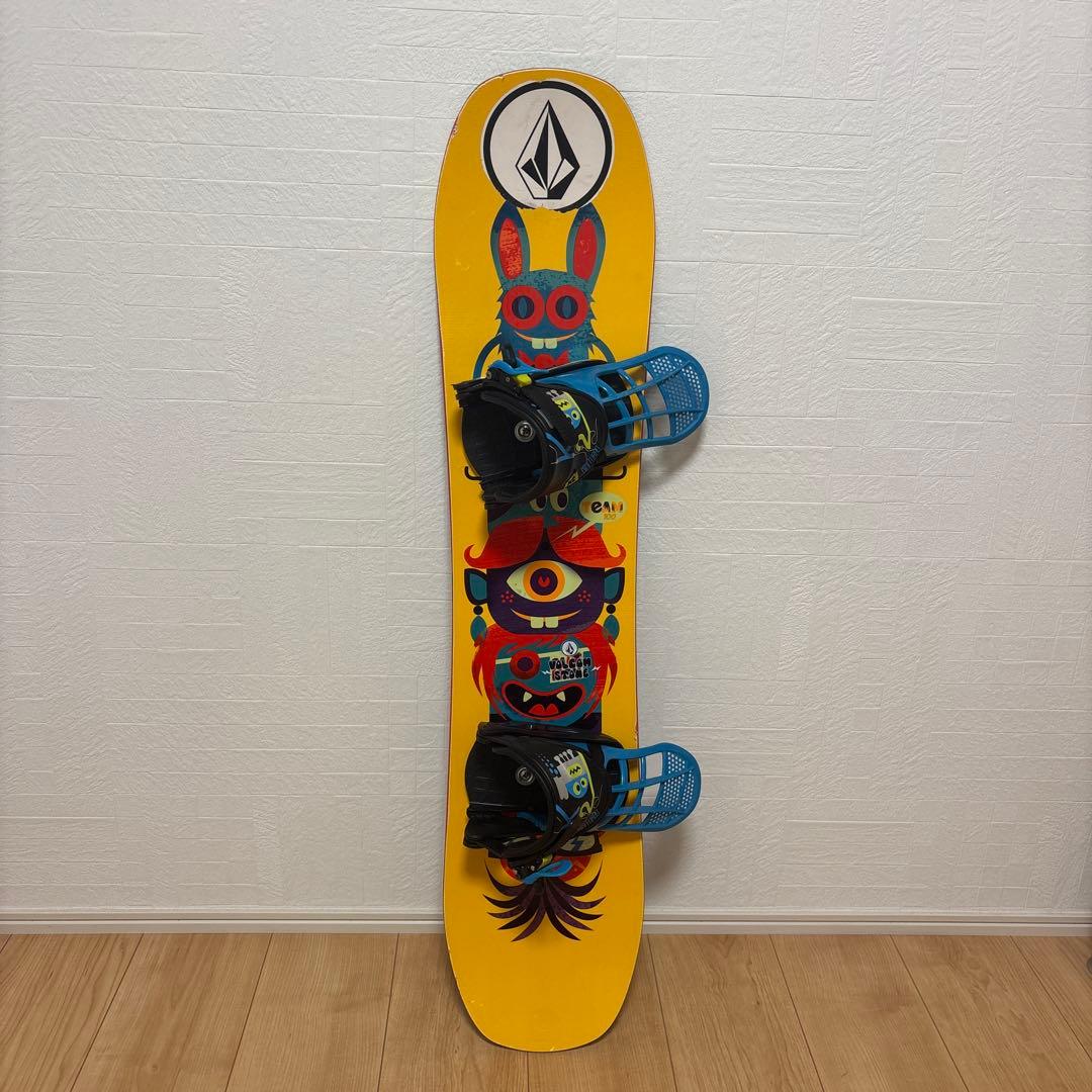 【写真追加】　サロモン スノーボード100cm　ビンディング　キッズ　2点セット