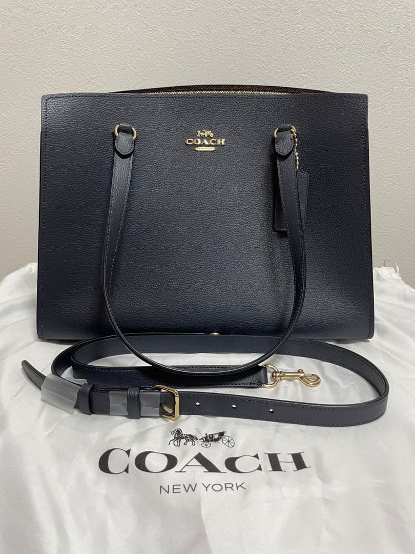 コーチ　ビジネス　ネイビー