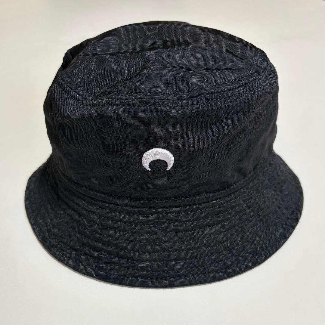 MARINE SERRE マリーンセル バケット ハット モアレ 黒 ブラック