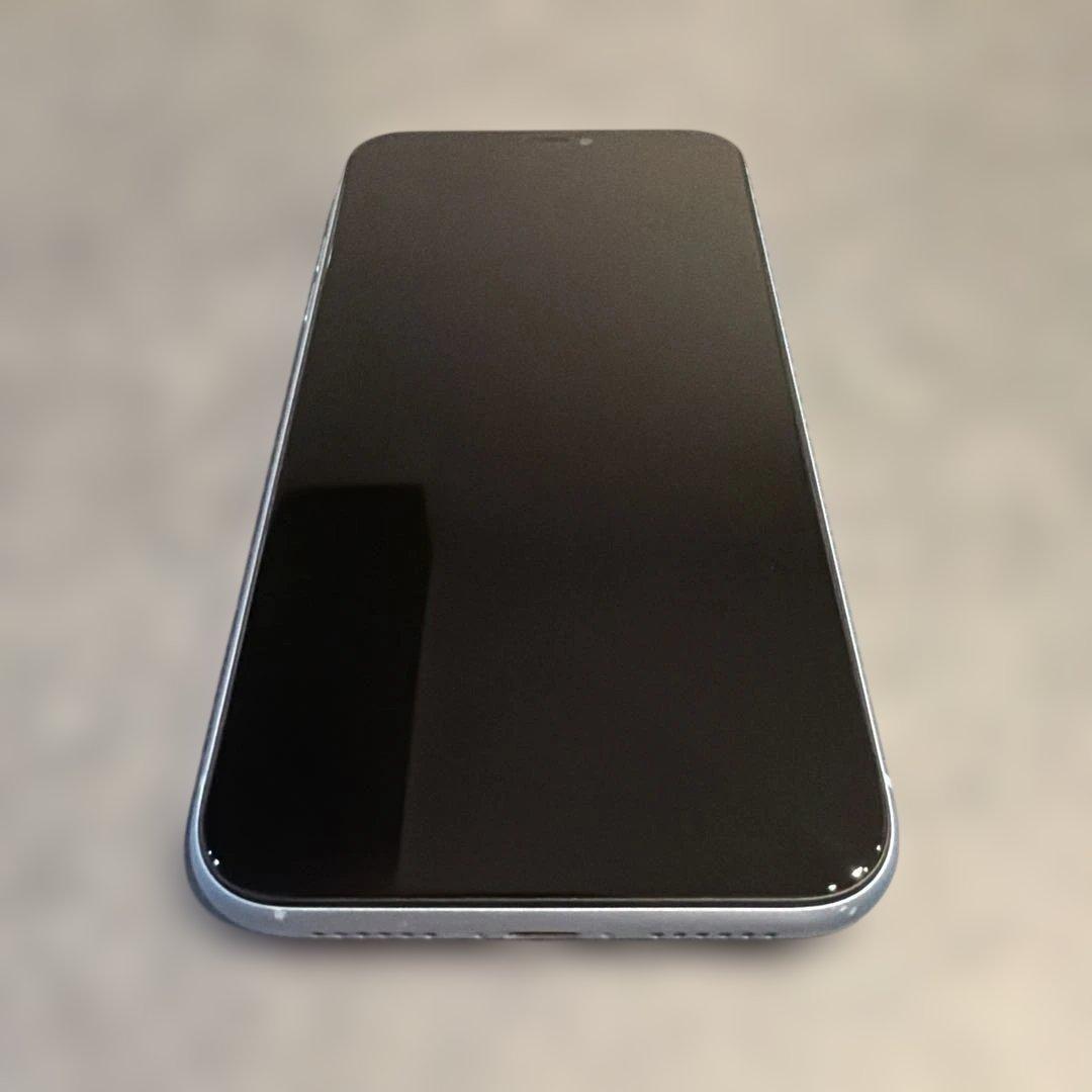 iPhone XR ブルー本体 箱 64GB SIMロックなし 修理歴なし