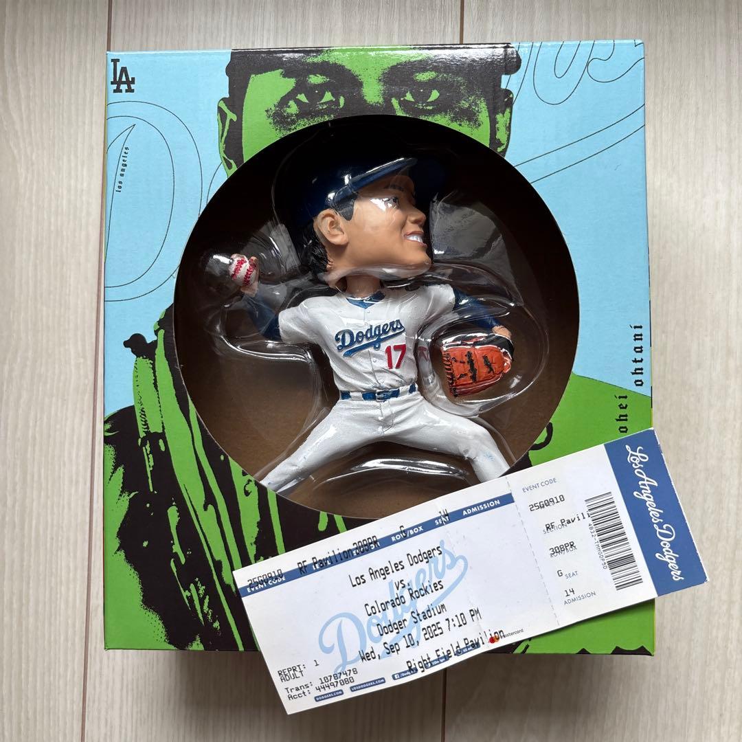 MLB ドジャース　大谷翔平　ボブルヘッド 9月10日　来場者限定　チケット