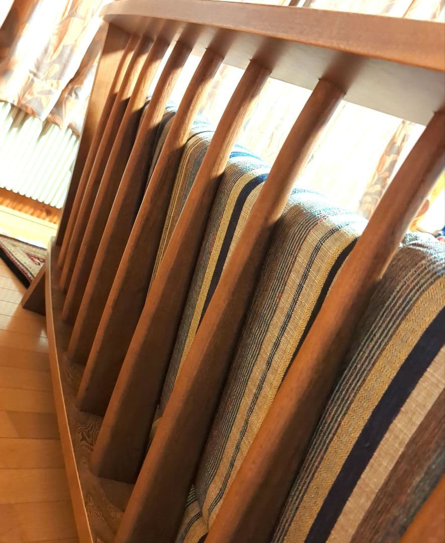 【8月末まで】天然木製フレームソファ 3人がけ