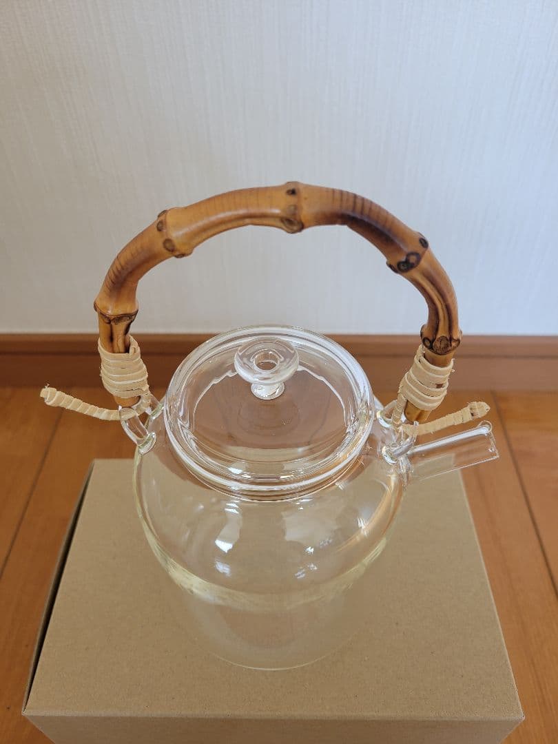 【新品】ガラスティーポット （STUDIO PREPA／スタジオプレパ）バンブー