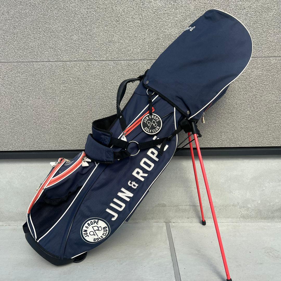 JUN&ROPE' ジュンアンドロペ　キャディバッグ スタンド　ゴルフ　ロゴ