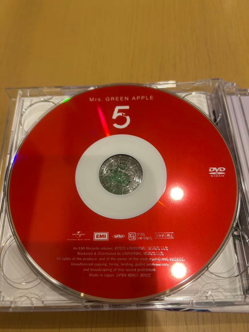 Mrs. GREEN APPLE 5 初回限定盤