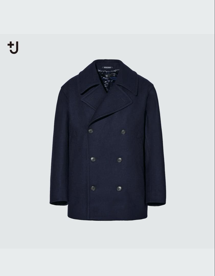 UNIQLO +J ウールブレンド オーバーサイズ ピーコート