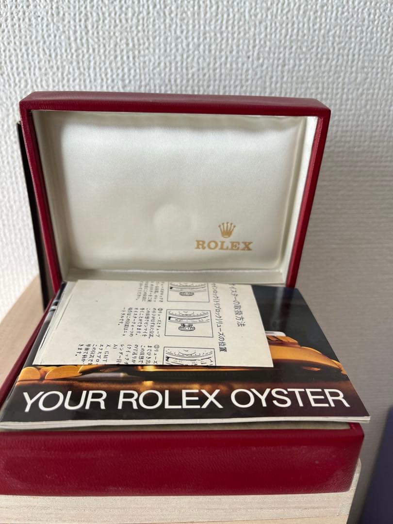 【ROLEX純正 14.00.02】赤レザーオイスターパーペチュアデイトジャス