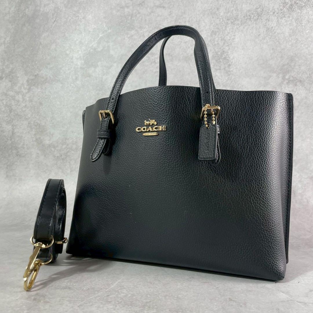 ✨極美品✨コーチ　モリー　トート　2way クロスボディ　レザー　ブラック