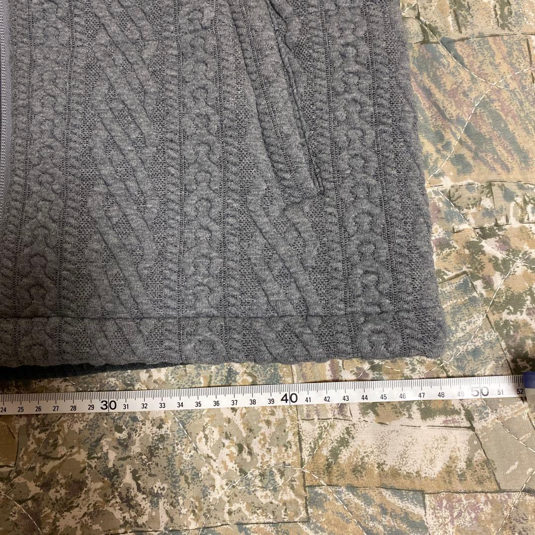 FILA ゴルフテニスケーブル編みベスト グレーレディースMサイズ