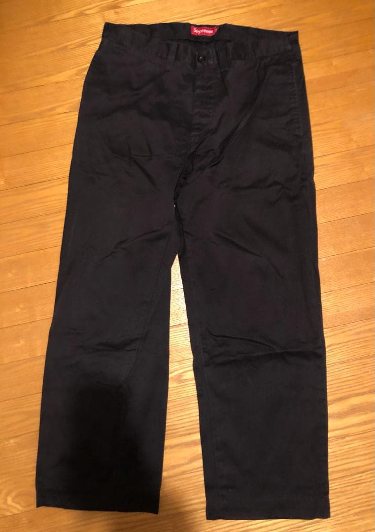 Supreme ワークパンツ ブラック