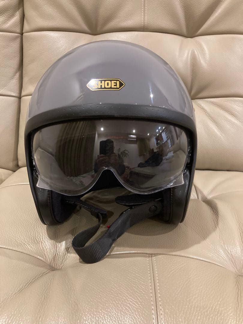 美品　SHOEI ジェットヘルメット グレー