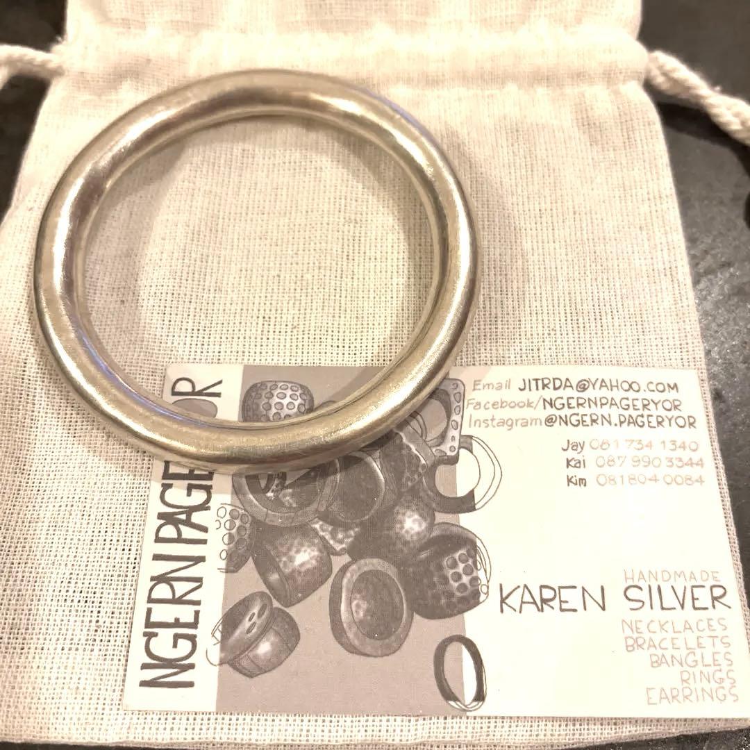 NGERN PAGERYORカレンシルバーバングル　KARENSILVER