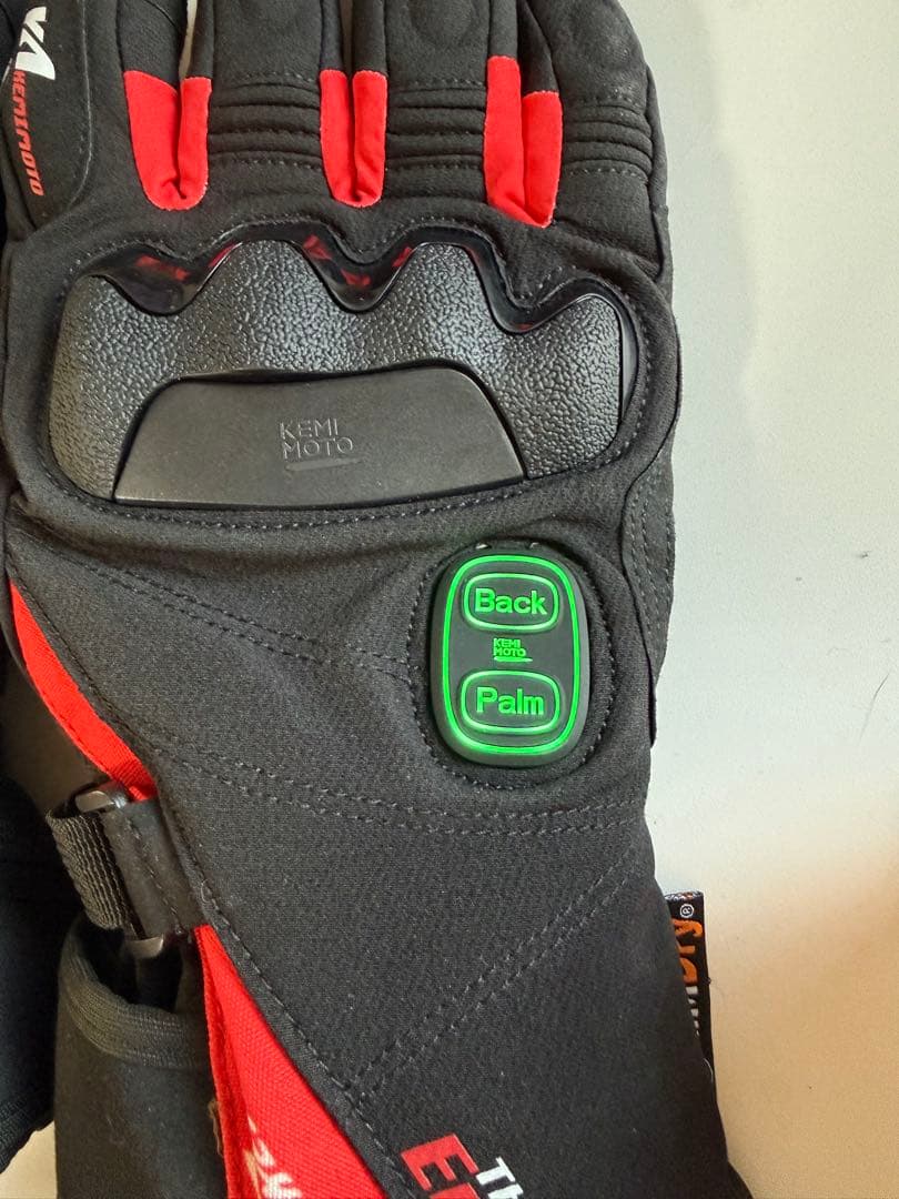 KEMIMOTO バイクグローブ 電熱グローブ Lサイズ タイプC充電