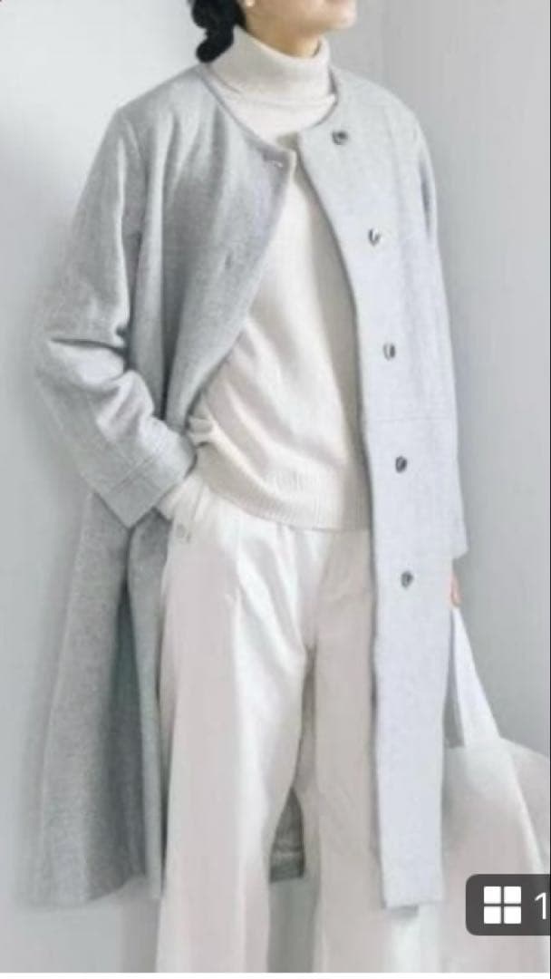 専用　北欧、暮らしの道具店 ウールノーカラーロングコート