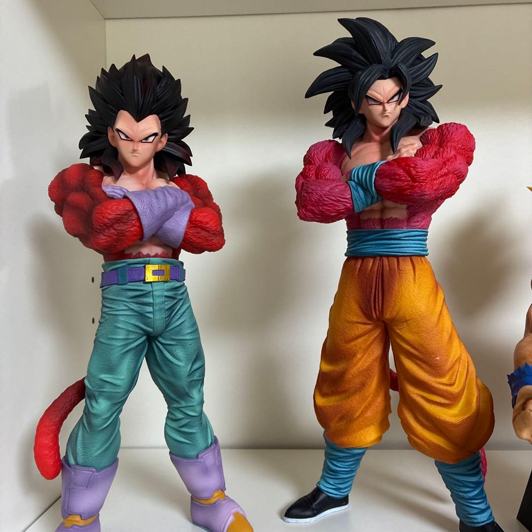 ドラゴンボール　ガレージキット　フィギュア　超サイヤ人4　孫悟空　ベジータ
