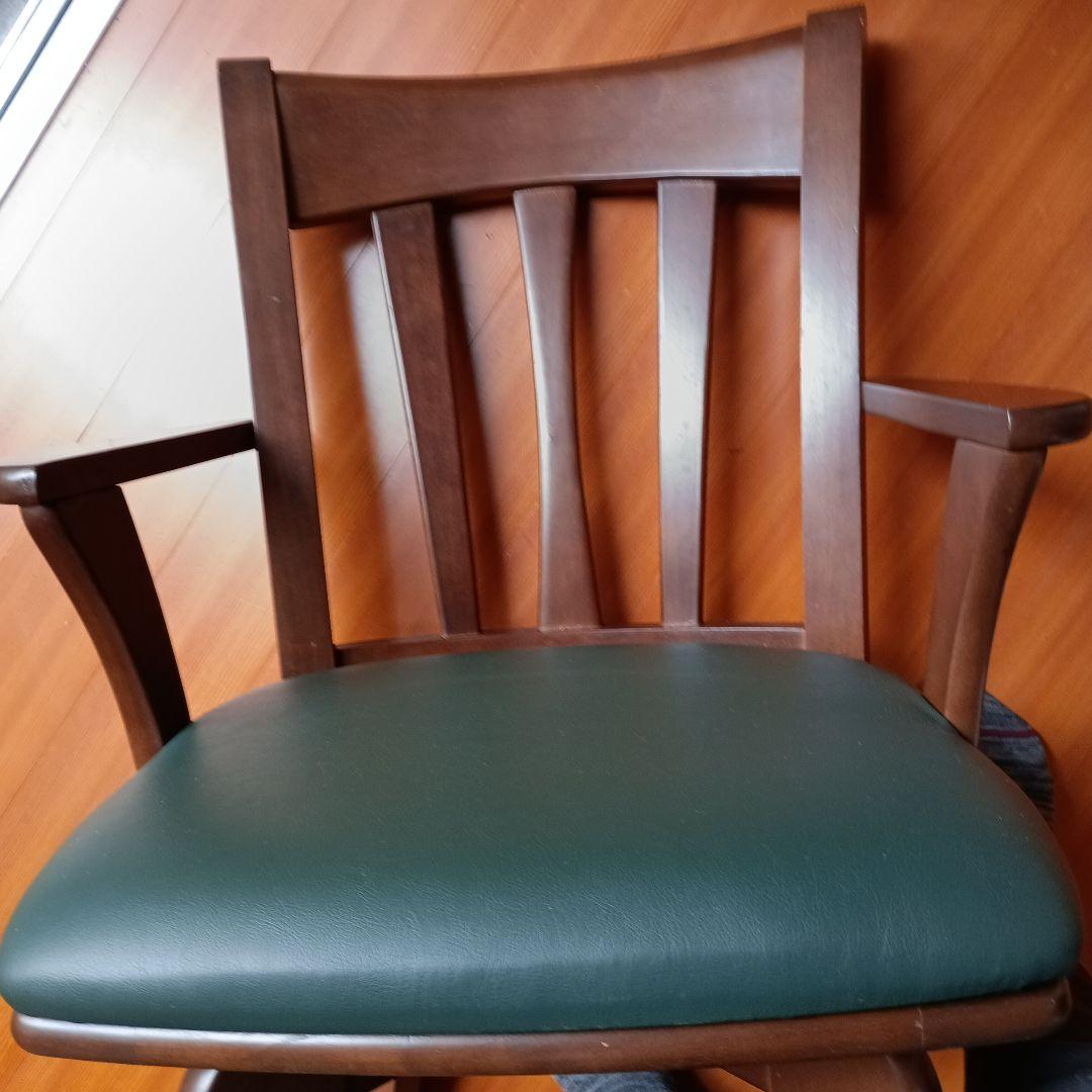 肘掛け付き　回転椅子　1脚 ダイニングチェア①　 ⇨⇨売却期間限定品!!