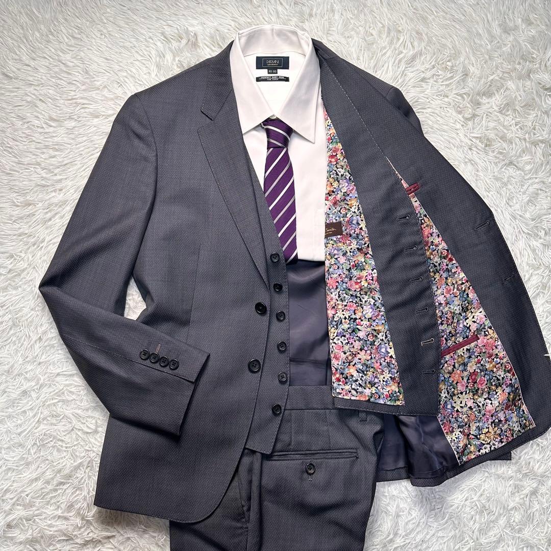 専用 未使用級 ポールスミス 小花柄 3ピース ビエッラ生地 セットアップ M