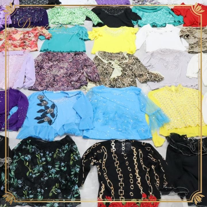 【美品 社交ダンス 衣装レッスン着 45点 セット】ブラウス トップス 45着