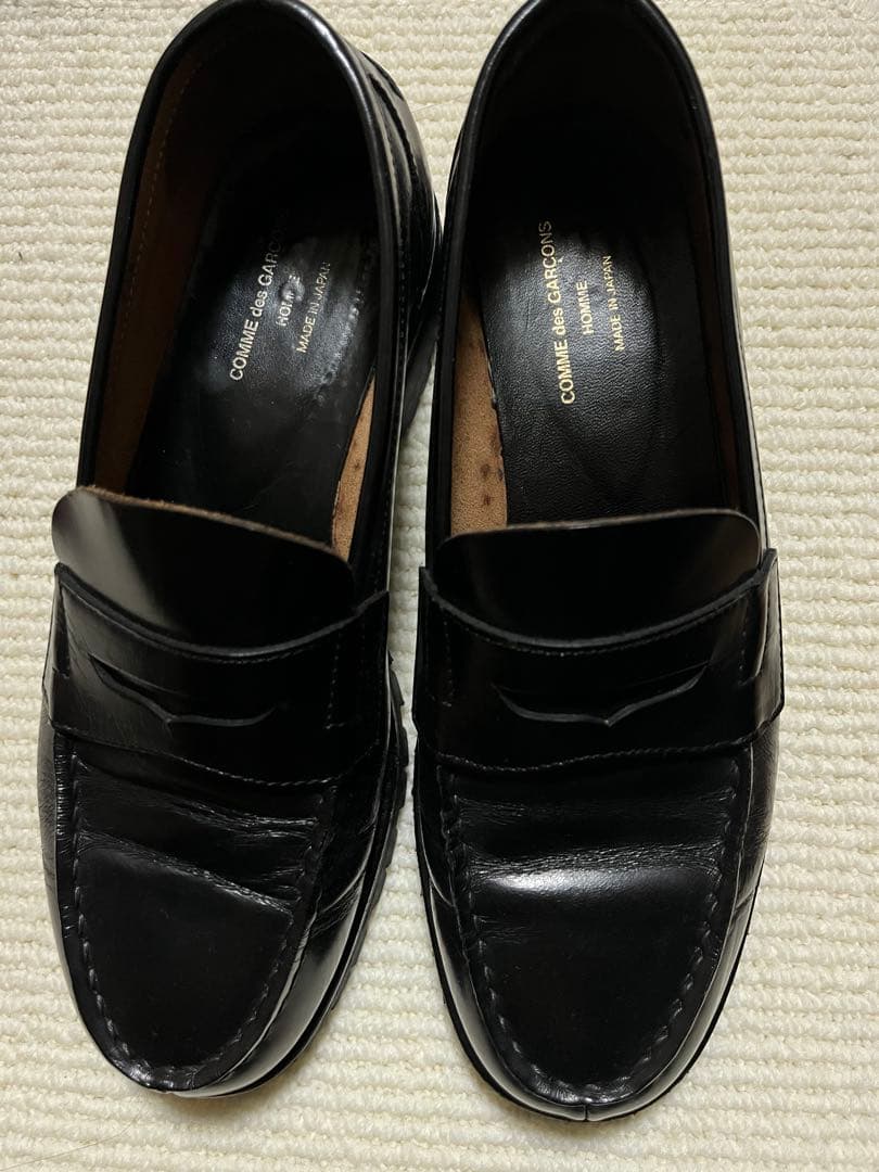 comme des garcons ブラック ローファー 24.5~25.0cm