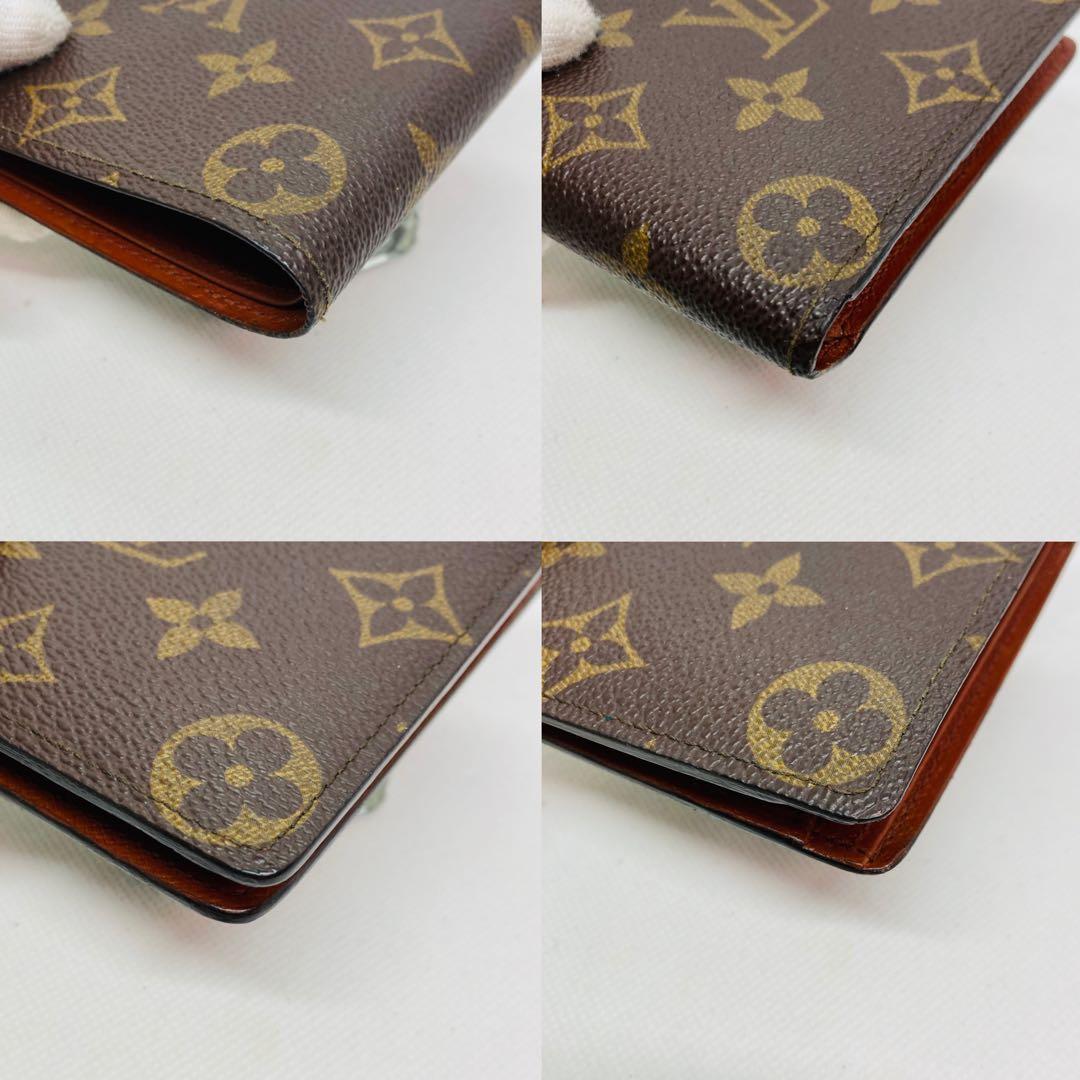 ルイヴィトン モノグラム ポルトフォイユ マルコ　二つ折り財布 茶色 789