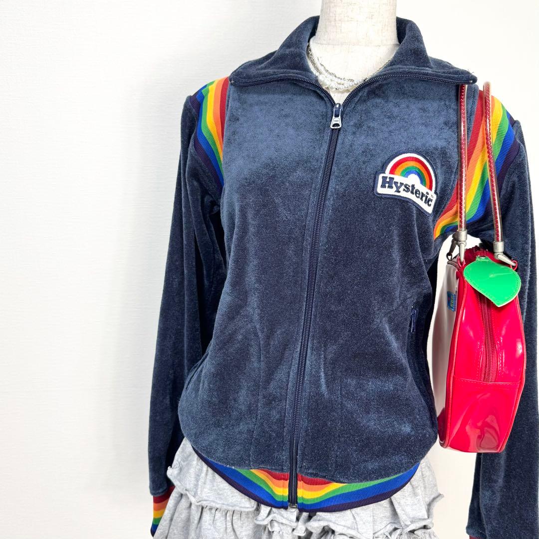 y2k❤️00s HYSTERIC GLAMOUR パイル地 ロゴ ジャージ