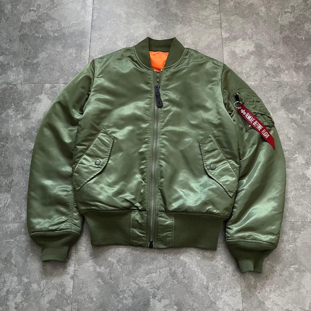 ALPHA MA-1 flight bomber jacket green 短丈
