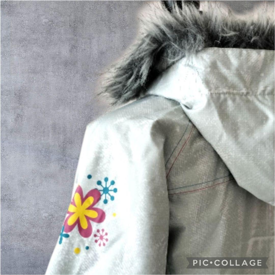 【極美品】phenix スノーガールズ スキーウェア 上下 花柄 ファー150