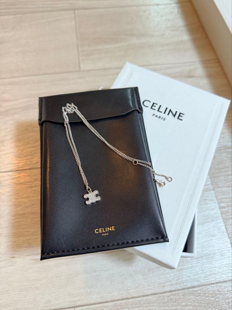 CELINE トリオンフ ネックレス　シルバー