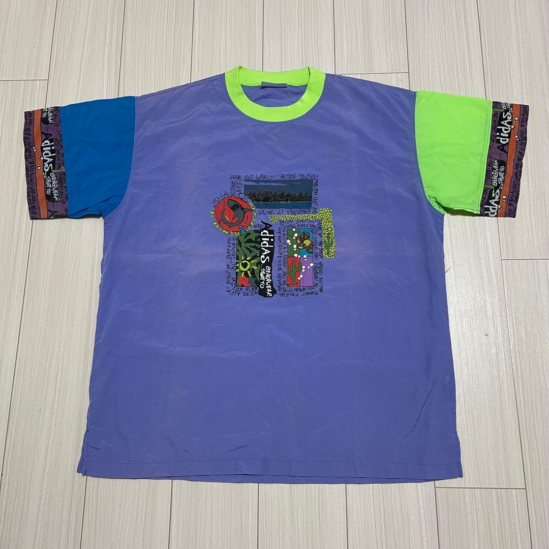 O*g様 【激レア】adidas stussy 80s tシャツ ナイロン マル