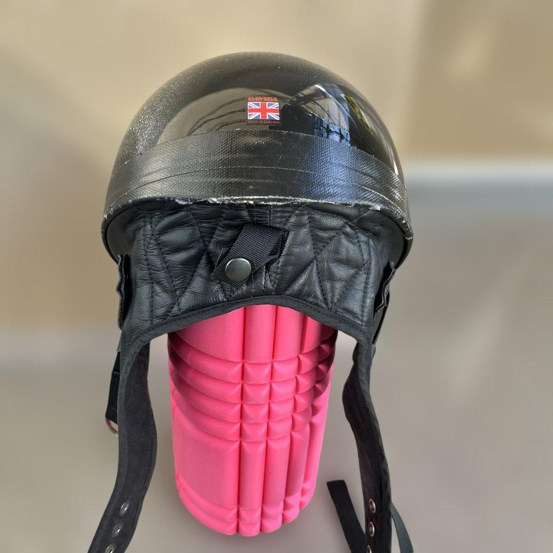 タビダ　DAVIDA 半帽ヘルメット 黒 ビンテージ