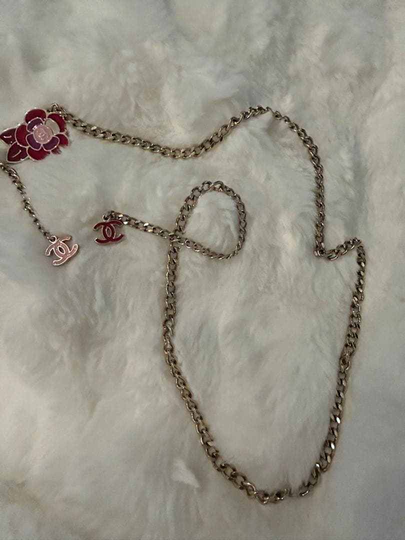 希少CHANEL チェーンベルト♡ヴィンテージフラワーネックレス1メートル１cm