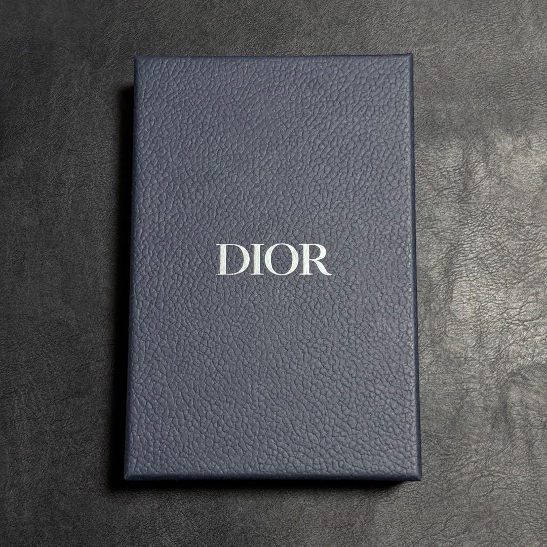 【現行品】Dior ネイビー シルク ネクタイ ギフトボックス付き