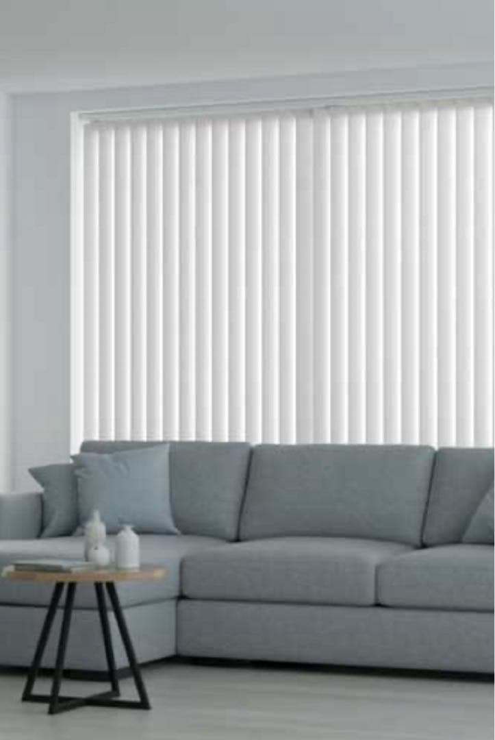 Tuissバーチカルブラインド 遮光ホワイト ルーバー+レール
