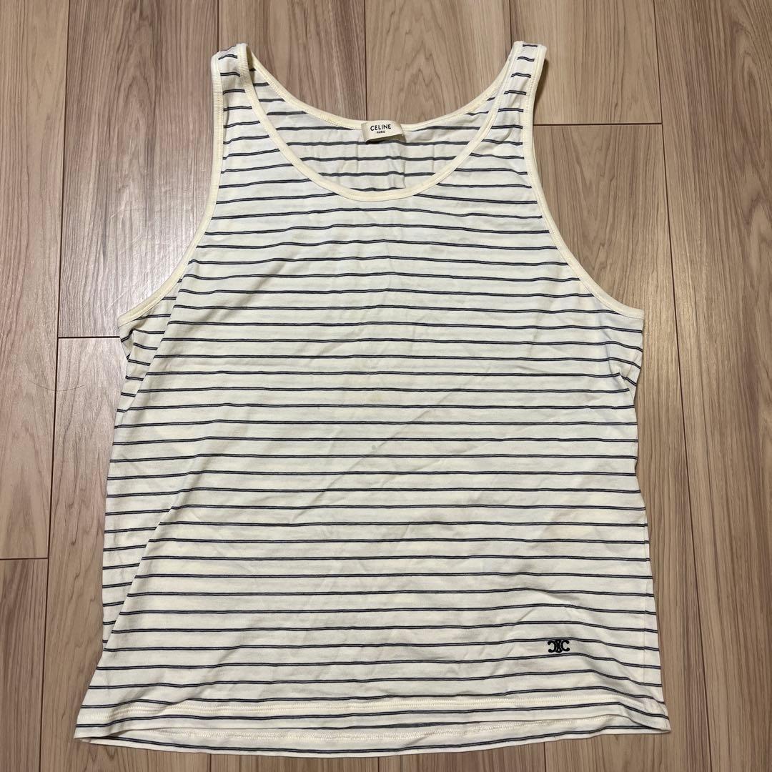 CELINE ストライプ タンクトップ