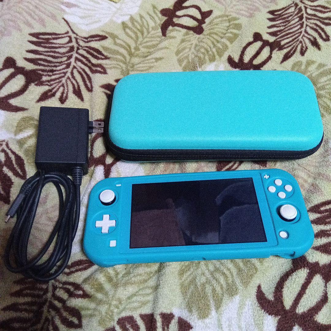 美品 Nintendo Switch Lite ターコイズ 本体 + 充電器