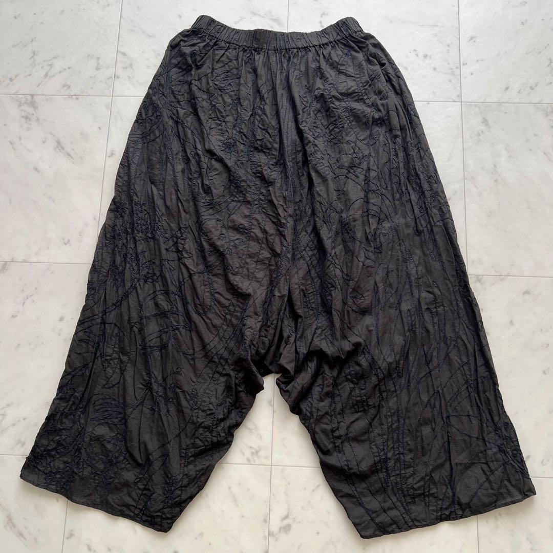 JURGEN LEHL ヨーガンレール ボタニカル総刺繍 サルエルパンツ