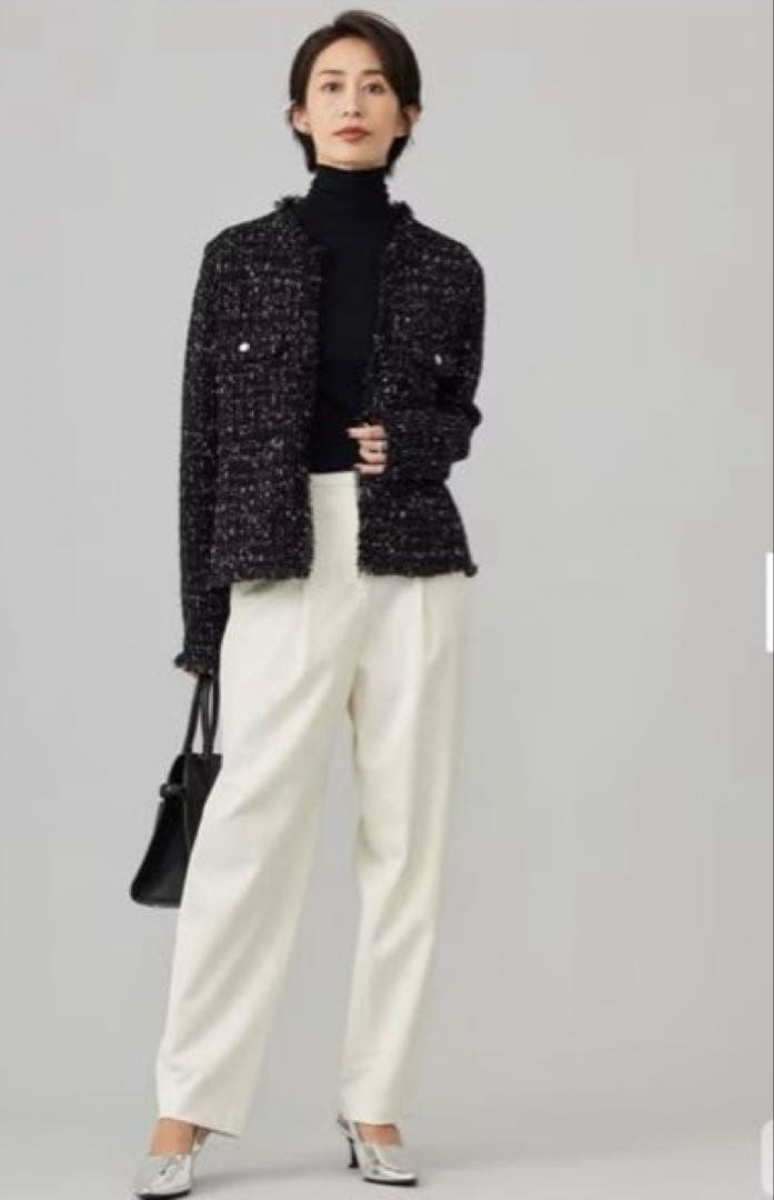 IcB ルレックスニットツイード カーディガンジャケット　新品未使用