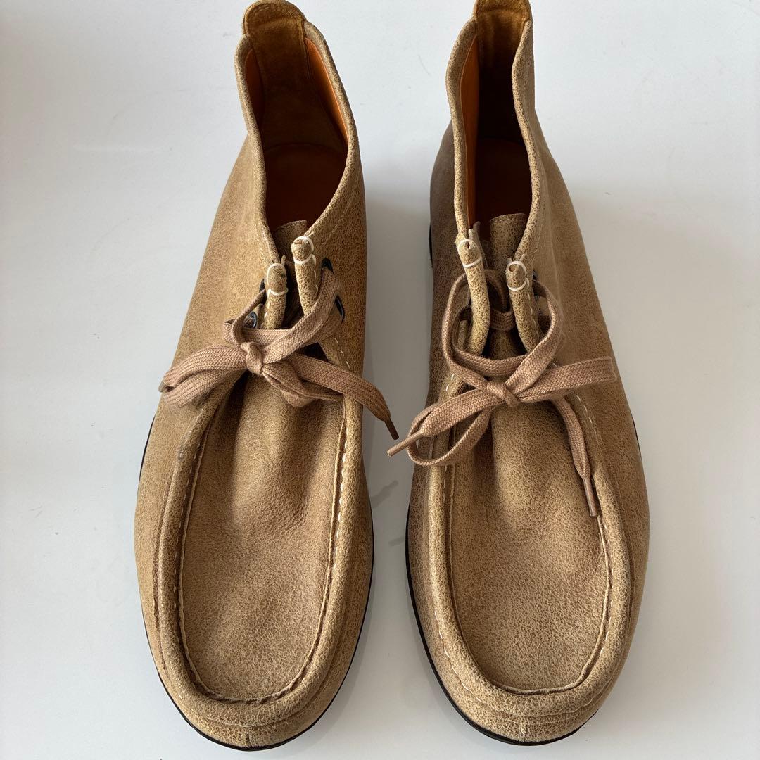 エルメス ベージュ スエードのワラビー26cm 美品