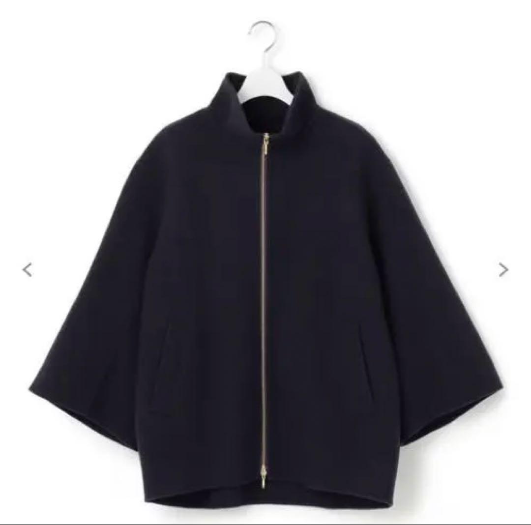 23区 【最終価格】ウールリバー スタンドカラーコート 38 M ネイビー