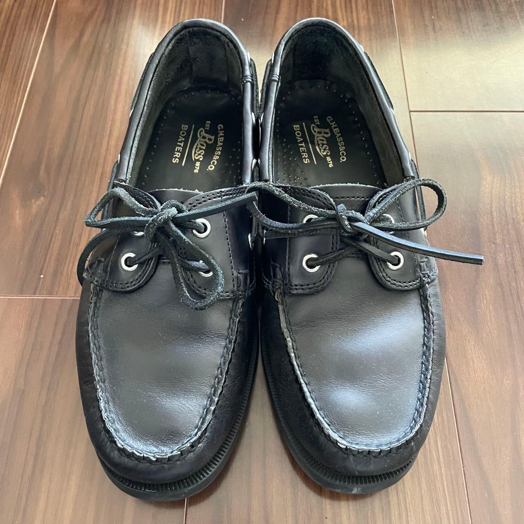 G.H. Bass & Co. ブラックデッキシューズ　US8（26cm相当）